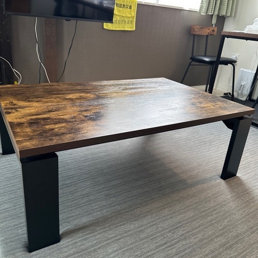 【美品】ニトリ ローテーブル リビングこたつフロットC 105 ヴィンテージBR ニトリ ローテーブル リビングこたつフロットC 105 ヴィンテージBR