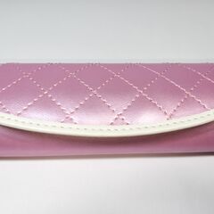 メガネケース女性用(キルティング生地のツートンカラー)￥950の画像