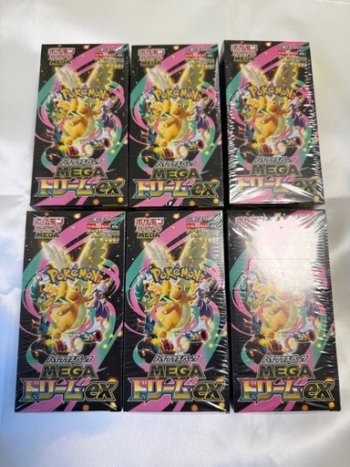 ポケモンカードゲーム　MEGAドリームex 6BOX シュリンク付き