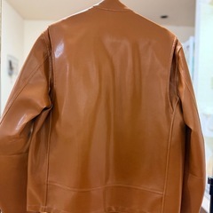 semantic design 合成皮革 ライダースジャケット LLサイズ
の画像