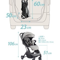 ベビーカー【楽天で１位獲得コンパクトベビーカー】の画像