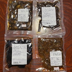 山崎屋 小倉屋居内 佃煮 漬物 椎茸昆布 福神漬け 4点セットの画像