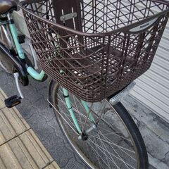 【ジャンク品】❮車体のみ❯[Panasonic]ViVi(ビビ)DX 26吋電動アシスト自転車(アップルグリーン )の画像