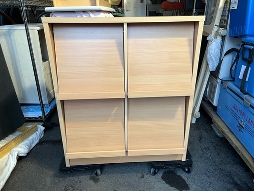 ディスプレイ用棚(中古) ディスプレイラック フラップシェルフ 収納棚 ディスプレイ ボード