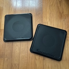 期間限定値下げ！オーブン・グリル用　黒皿　２枚セットの画像