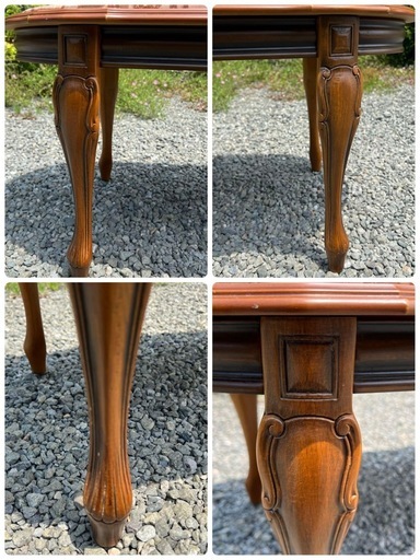 イタリア家具 大理石 センターテーブル ローテーブル ロココ調 猫脚