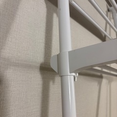 【ランドリーラック】HEIANSHINDO　突っ張り伸縮ランドリーラック　ホワイト　L-6の画像