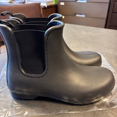 クロックス　軽量　レイン　シューズ　ブーツ　23cm W7 黒　長靴の画像