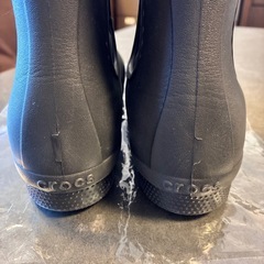 クロックス　軽量　レイン　シューズ　ブーツ　23cm W7 黒　長靴の画像