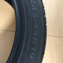 245/40R19  98Y  タイヤ2本　バリ溝　7ミリ　サマータイヤ　   の画像