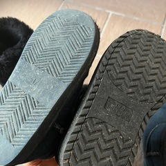 17cm 18cm 2足セット 男の子 女の子 デニム風 ブルー ムートンブーツの画像