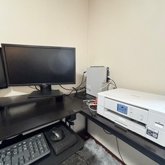 L字デスク横幅1000mm×1000mmの画像