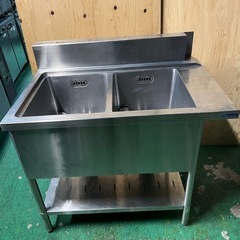 マルゼン 右側ソルイド2槽シンク1050x670x810(+150)