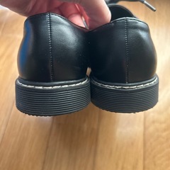 フォーマル　黒紐靴　21cmの画像