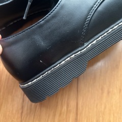 フォーマル　黒紐靴　21cmの画像