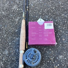 フライフィッシングロットとリール各種の画像