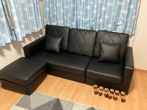 LOWYA 3人掛けソファ オットマン付き LOWYA 3人掛けカウチソファオットマン付き