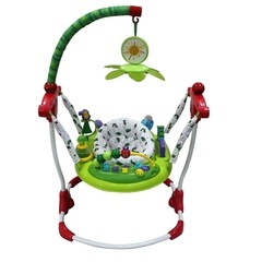 日本育児 はらぺこあおむし アクティビティジャンパー 室内遊具 ジャンプ遊び メロディ＆ライトアップ 高さ3段階調節 6ヶ月〜11kg頃対応の画像
