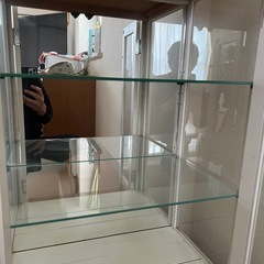 　キュリオケース(飾り棚)ホワイト　の画像