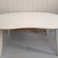  美品【ニトリ】豆型リビングこたつ（ヒーター取替済み）＆こたつ布団　の画像