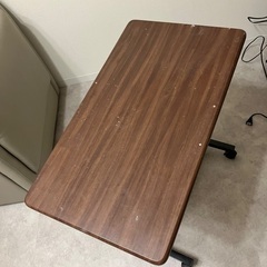 サイドテーブル　昇降可　折り畳み　キャスター付きの画像