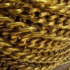 アルミゴールドチェーン幅8mmの画像