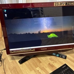 TOSHIBA23インチ一体型パソコンの画像