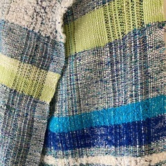 さをり織りのマフラーの画像