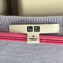 カシミア混セーター　薄紫　レディースS　ユニクロ　の画像