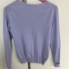 カシミア混セーター　薄紫　レディースS　ユニクロ　の画像