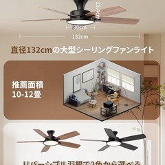 【未使用品】TALOYA シーリングファンライト 調光調色の画像