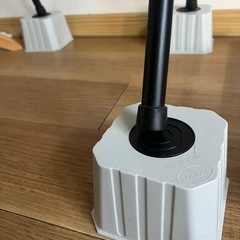 【決まりました
】折りたたみテーブル（黒）と高さ調節台（4個セット）をお譲りします！✨の画像