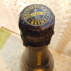 モダン　シャンパングラス　２個　プレゼントフランス シャンパーニュ エドシック・モノポール ブルートップ ブリュット 750mlの画像