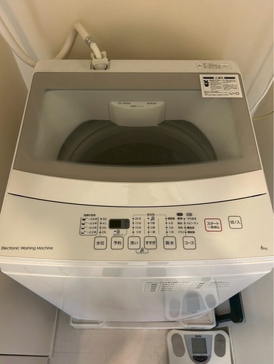 ニトリ洗濯機　6kg2020年製
