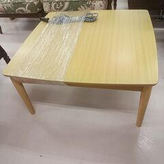 リユースのサカイ栃木店★ジモティ割あり★  コタツ ライトブラウン W75×D75×H36 クリーニング済み TC11784の画像