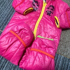 ヒスミニ　80cm リバーシブル　ジャンプスーツ　アウター　ベビー　デビル　中綿の画像