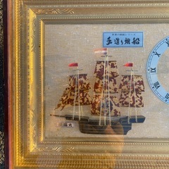 世界の帆船シリーズ　手造り帆船「日本丸」　べっ甲帆船　額縁の画像