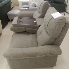 リユースのサカイ栃木店★ジモティ割あり★  電動ソファー モカ W188×D89～×H93 クリーニング済み TC11781の画像