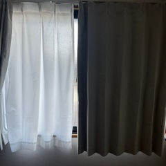 決まりました！遮光カーテンとレースの画像
