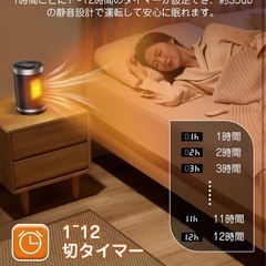 セラミックヒーター 小型 セラミックファンヒーター 電気ヒーター 大風量の画像