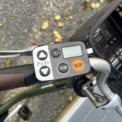 Panasonic ビビ・DX 26型 電動アシスト モスグリーン カゴ有の画像