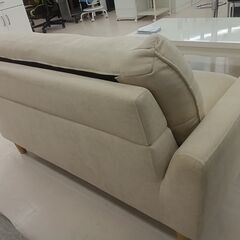 リユースのサカイ栃木店★ジモティ割あり★  ソファー ベージュ W131×D75×H62 クリーニング済み TC11785の画像
