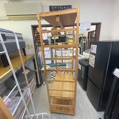 【リサイクルサービス八光】幅86cm　無印良品　パイン材ユニットシェルフ・ワードローブの画像