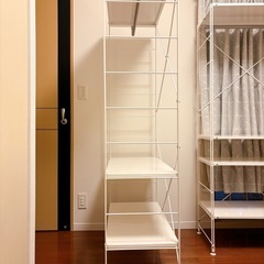 無印　スチールユニットシェルフ　ライトグレーの画像