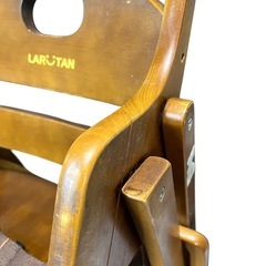 【テーブル付き】KATOJI 木製ハイチェア ラルタンブラウン　22970の画像