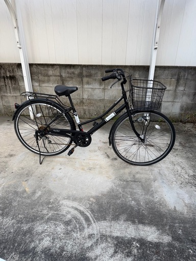 27インチ ママチャリ 6段変速 (トリ) 上道の自転車の中古あげます