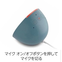 (定価約6000円！) 希少色 ほぼ未使用品 Echo Pop （エコーポップ） コンパクトスマートスピーカー with Alexa ティールグリーン      の画像