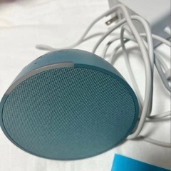 (定価約6000円！) 希少色 ほぼ未使用品 Echo Pop （エコーポップ） コンパクトスマートスピーカー with Alexa ティールグリーン      の画像