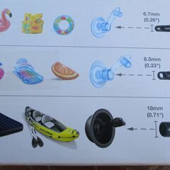 ☆INTEX インテックスDouble Quick I ダブルクイックI ハンドポンプ 68612◆押しても引いても空気が入るの画像