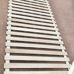 【すのこ*シングル用*収納バンド付き】美品*使用期間半年未満の画像